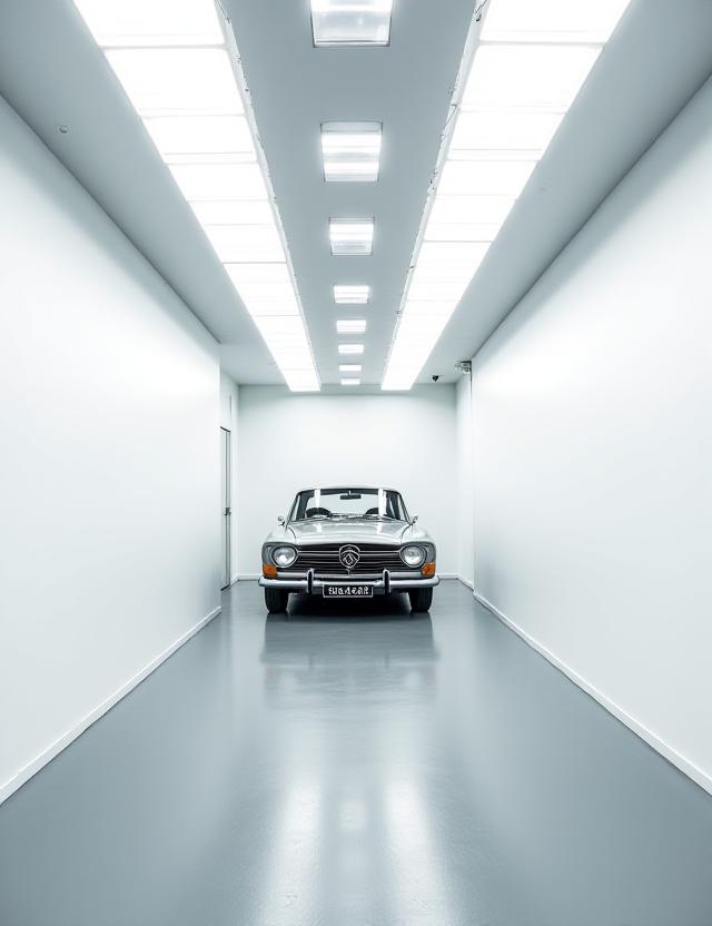 Minimalistisches Interieur des Studios in der Pohlstraße Berlin